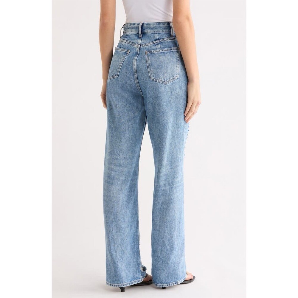 Good American The Khloé Jean Womens Size 6/28 High Rise Distressed - Picture 3 of 11